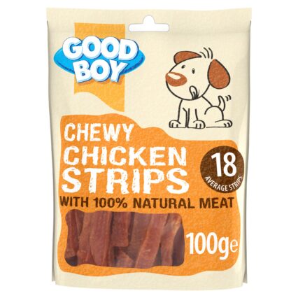 Armitage Good Boy Chewy Chicken Strips 100gm Dog Treat