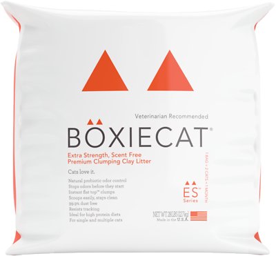 Boxiecat Extra Strength, Scent-free, Premium Clumping Clay Litter