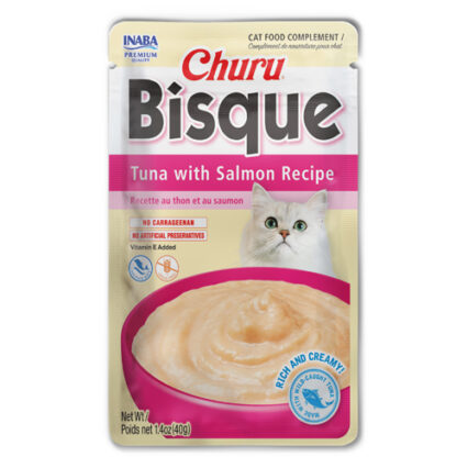 Churu Bisque Tuna With Salmon Recipe pack of 6 (40GX6)
