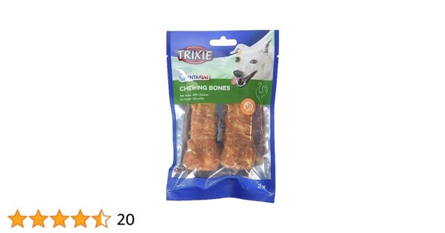 Denta Fun Chicken Chewing Bones Dog Chews - 2X60G