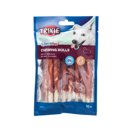 Denta Fun Duck Chewing Rolls Dog Chew 80g