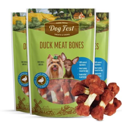 Dog Fest Duck meat bones for mini dogs treat 55gm