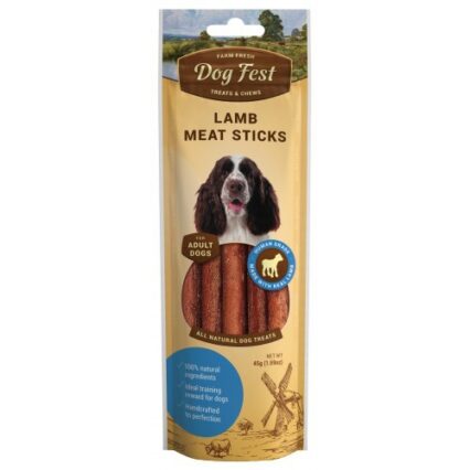 Dog Fest Lamb Meat Sticks For Adult Dogs - 45G (1.59Oz)