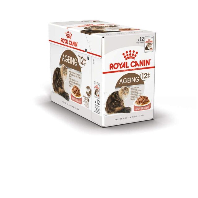 Feline Health Nutrition Ageing +12 Gravy 12X 85Gm Cat Wet Food Pouches