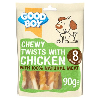 Good Boy, Chewy Chicken Twists with Chicken, 90 grams