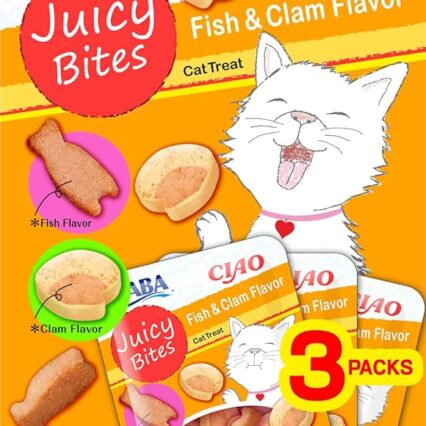 Juicy Bites Scallop & Crab Flavor 33,9g /3 Pouches Per Pack