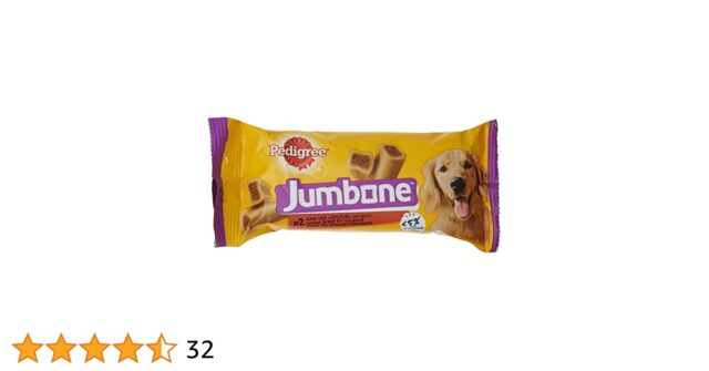 Jumbone Beef Dog Treats 2 Pcs X 12