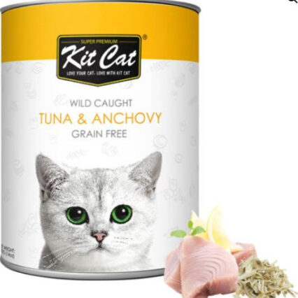 Kit Cat Atlantic Tuna With Whole Anchovy Canned Food 400g