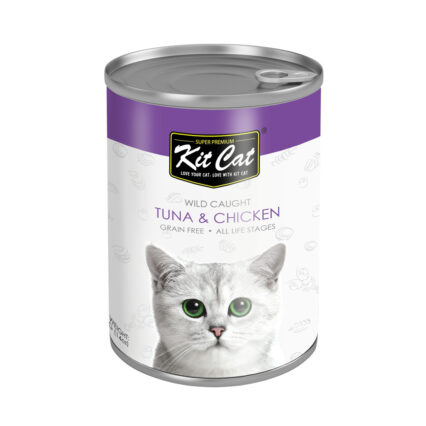 Kit Cat Atlantic Tuna with Chicken Canned Cat Food 400g
