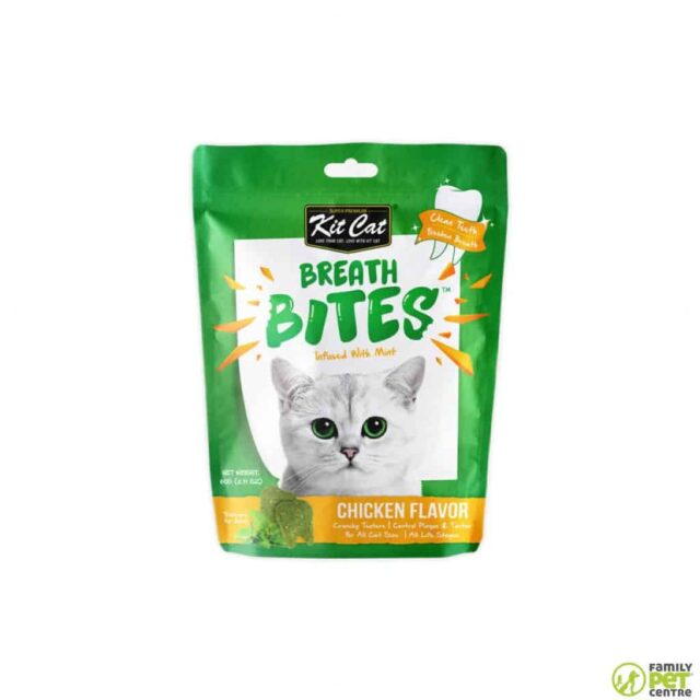 Kit Cat Breath Bites Chicken Flavor,Green, 60g