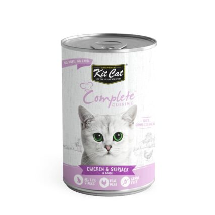 Kit Cat Complete Cuisine Chicken And Skipjack In Broth 150g