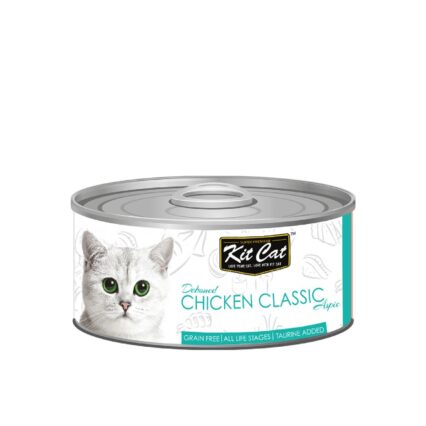 Kit Cat Deboned Chicken Classics Toppers Canned Cat Food 80g