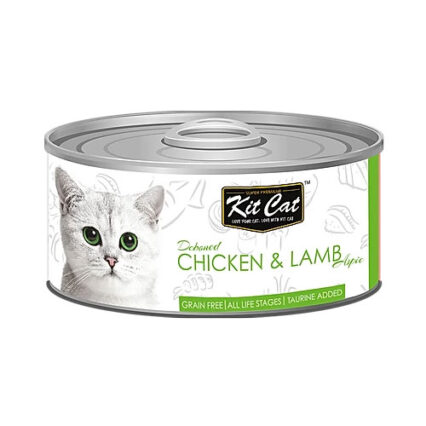 Kit Cat Deboned Chicken & Lamb Toppers Canned Cat Food 80G