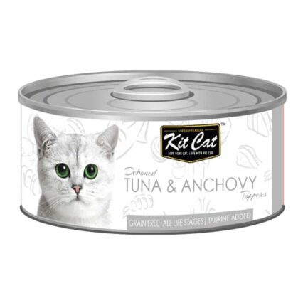 Kit Cat Deboned Tuna & Anchovy Toppers Canned Cat Food 80g