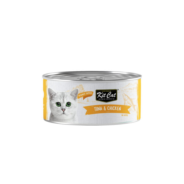 Kit Cat Deboned Tuna & Chicken Toppers Canned Cat Food 80g