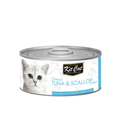 Kit Cat Deboned Tuna & Scallop Toppers Canned Cat Food 80g