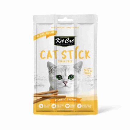 Kit Cat Grain Free Cat Stick Atlantic Salmon, Cat Treats 15g