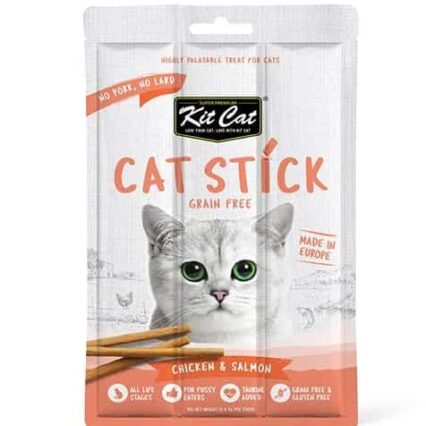 Kit Cat Grain Free Cat Stick Chicken & Salmon, Cat Treats 15g