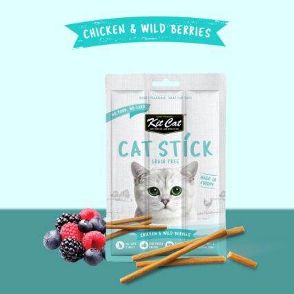 Kit Cat Grain Free Cat Stick Chicken & Wild Berries, Cat Treat 15g