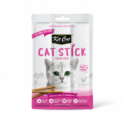 Kit Cat Grain Free Stick Chicken Duck & Cranberries, Treats 15g