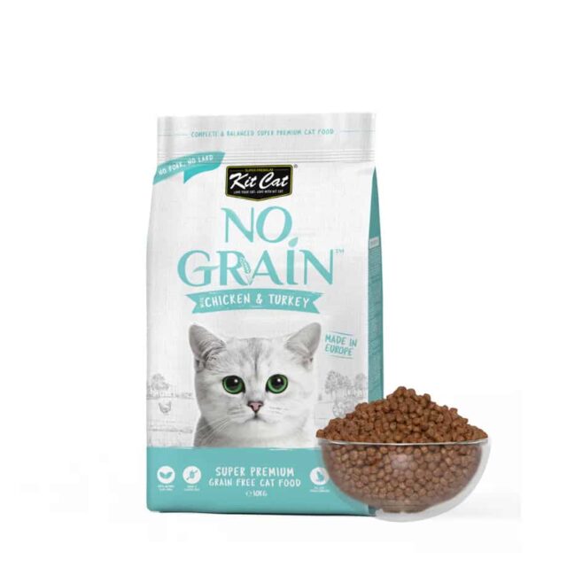Kit Cat No Grain Super Premium Cat Food with Chicken & Turkey 1kg