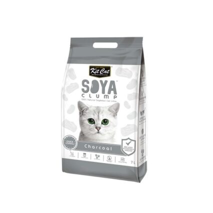 Kit Cat Soya Clump Soybean Litter - Charcoal 7L