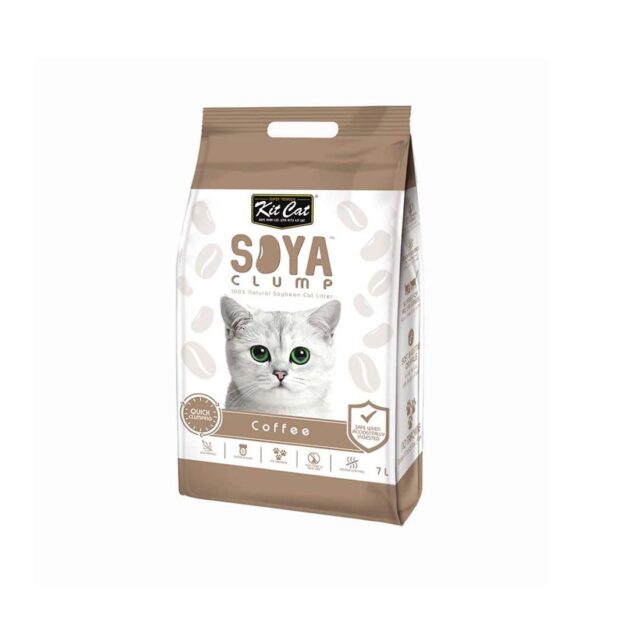 Kit Cat Soya Clump Soybean Litter - Coffee 7L