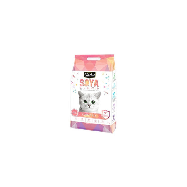 Kit Cat Soya Clump Soybean Litter - Confetti 7L