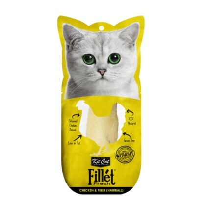 KitCat Fillet Fresh Chicken & Fiber Hairball- 30G