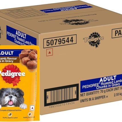 Lamb, Wet Dog Food, Can, 24 x 400g + Pedigree Beef & Vegetables, Dry Dog Food (Adult), 10kg