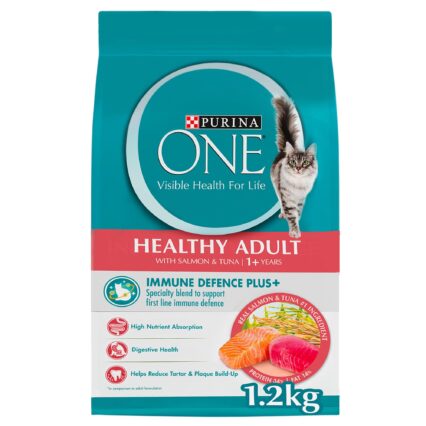 One Adult Cat Food with Salmon and Tuna Flavours Promo Price (1.2kg)