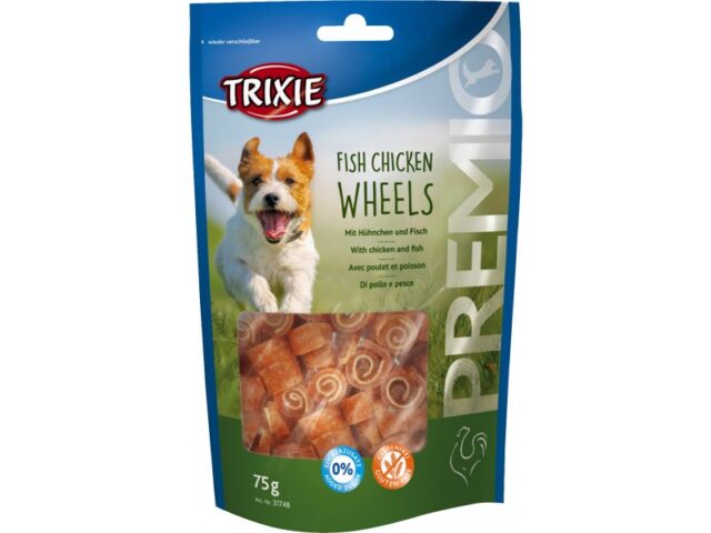 Premio Fish Chicken Wheels Dog Treats - 75G