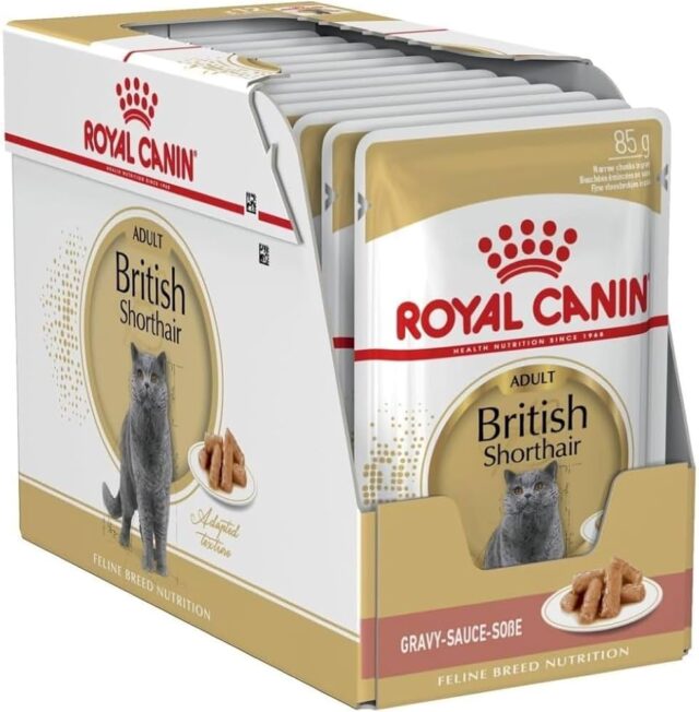Royal Canin FBN British Shorthair Wet Food Pouches Box of 12x85g 