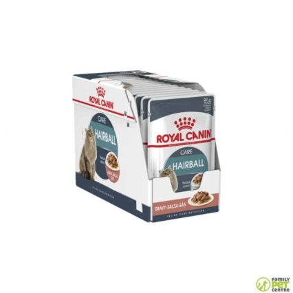 Royal Canin Feline Care Nutrition Hairball Gravy 12X 85Gm Cat Wet Food Pouches