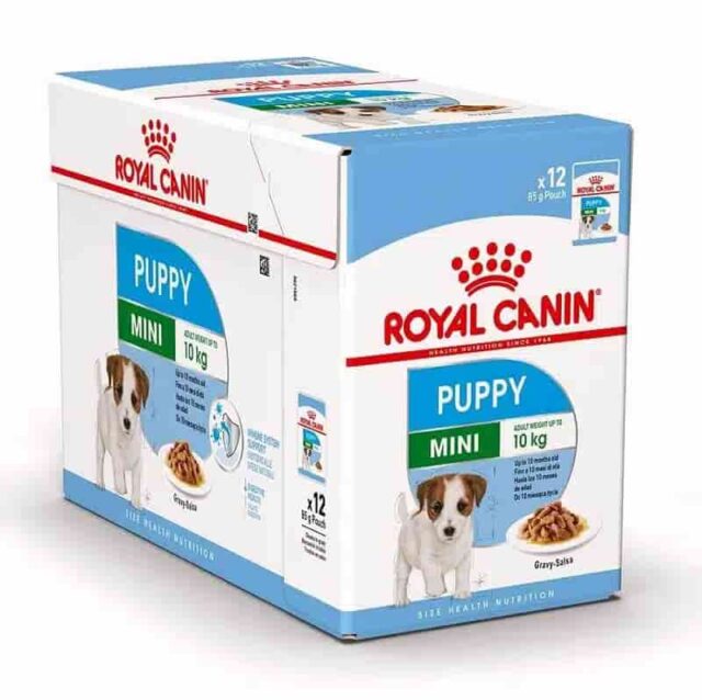 Royal Canin, Mini Puppy Pouch Wet Dog Food, 85 grams, Pack of 12