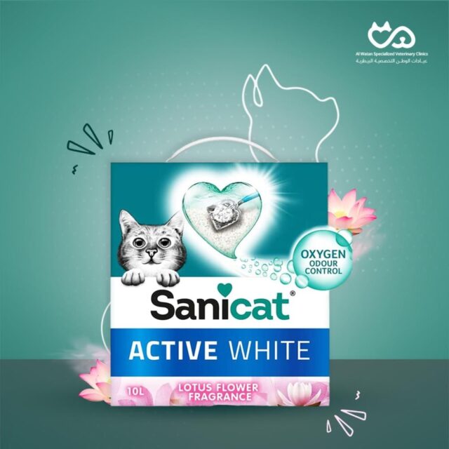 Sanicat - Active White Lotus Flower 6 L - Clumping Cat Litter