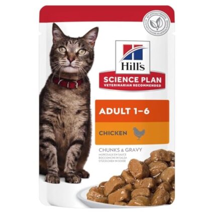 Science Plan Adult Wet Cat Food Chicken Pouches 85grams (pack of 12)