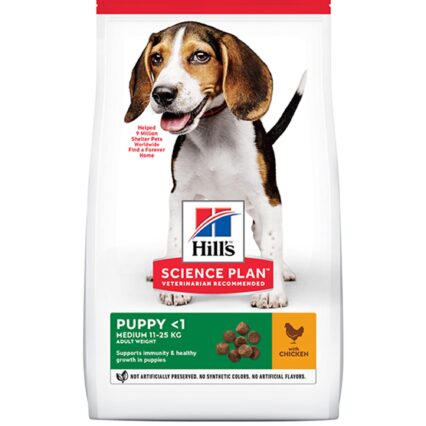 Science Plan Medium Puppy Food with Chicken 18kg