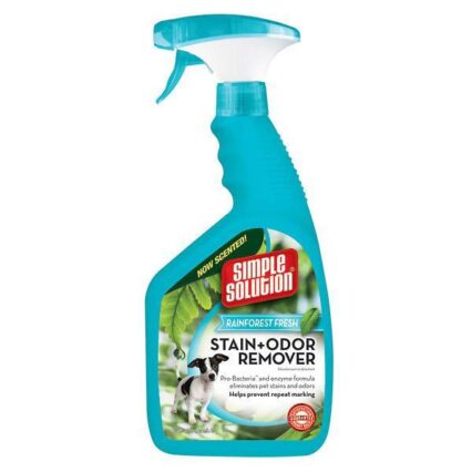 Simple Solution Dog Stain And Odour Remover Rainforest Fresh, Clear White, 750 ml