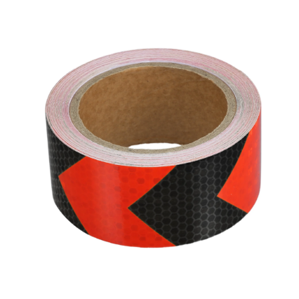 Taiji-X012-O-L 5M Tape, for 50kg, Black+Orange Refletive Stickers