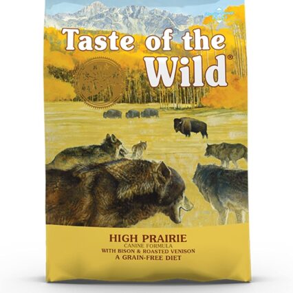 Taste of the Wild Grain Free Premium High Protein Dry Dog Food High Prairie Adult Roasted Bison & Roasted Venison - 12.2 KG