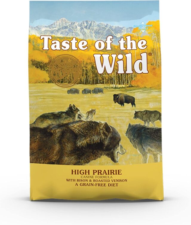 Taste of the Wild Grain Free Premium High Protein Dry Dog Food High Prairie Adult Roasted Bison & Roasted Venison - 12.2 KG