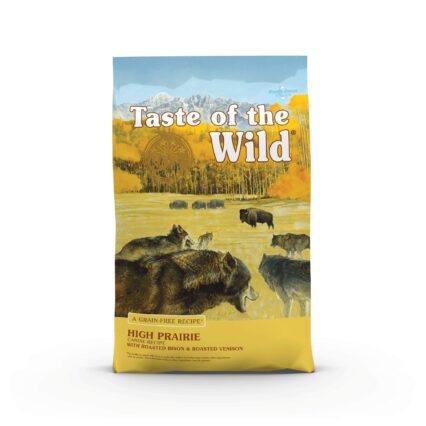 Taste of the Wild Grain Free Premium High Protein Dry Dog Food, High Prairie Puppy Recipe with Roasted Bison & Roasted Venison, 12.2 KG
