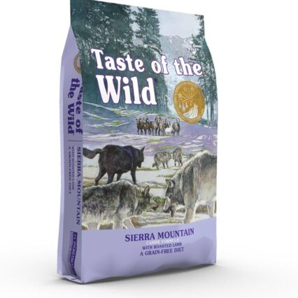 Taste of the Wild Grain Free Premium High Protein Dry Dog Food Sierra Mountain With Roasted Lamb - 2 KG