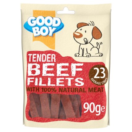 Tender Beef Fillets Dog Treats 90g