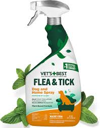Vet's Best Flea And Tick Home Treatment Spray For Dogs, White, 32 Oz